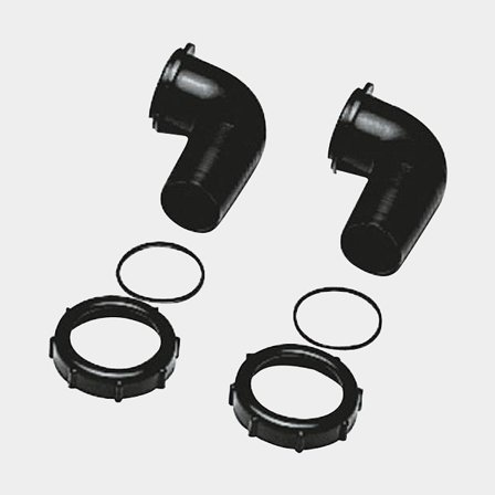 Conexión de manguera en ángulo de 90° Plastimo, para bombas de achique