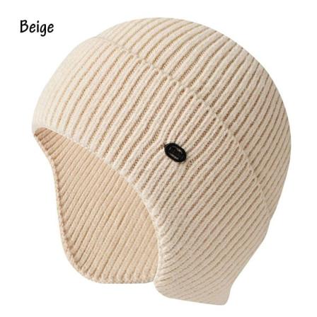Herrmössa Vinterstickad Mössa Beige