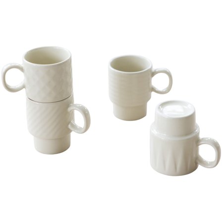 Sagaform Coffee & More espressokuppi 4-pakkaus, beige