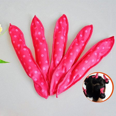 5pcs No Heat Curlers Natural Hair Curler Heatless For Sleeping Soft Rollers Wave Curls For Hair Loop Woman Hair DIY Styling Tools