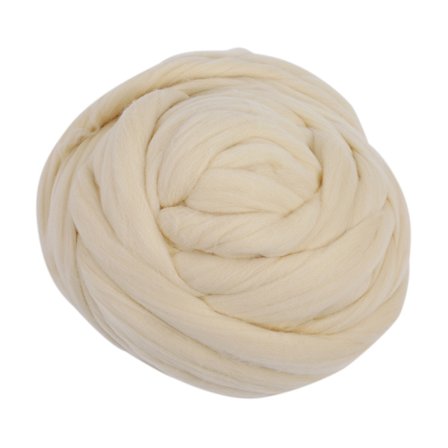 Ren Vit Varm Ull Roving Fiber 60S 1kg
