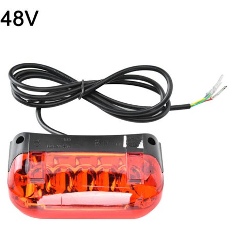 Motorcykel Bakljus Bromsljus 2 I 1 Intelligent Bromsljus för Elcykel Scooter48V