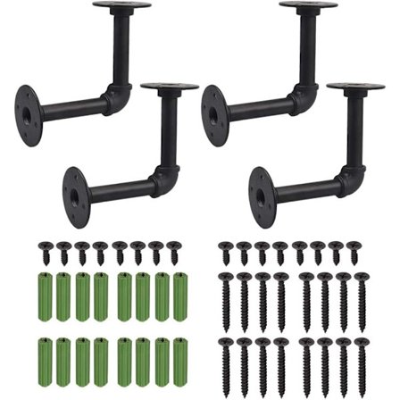 Retro Metal Væghyldebeslag, Industrielt Væghængt Hylde DXGHC