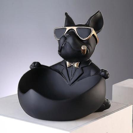 Bulldog Dyrefigur Hundestatue Oppbevaringsboks Hjemmedekorasjon Ornamentale Håndverk Kunst Skulptur Hjemmedekor Figurinhas Estatua