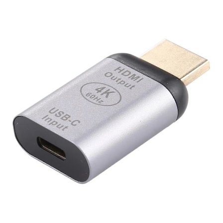 4K 60Hz USB 3.1 Typ C Hona till HDMI Hane Adapter Konverterare för Macbook Chromebook Pixel