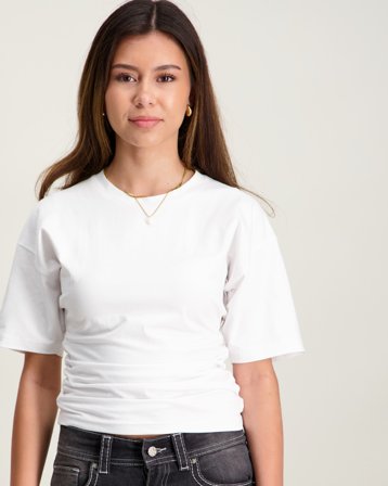 RYVLS Wide Sleeve Tee Blanc T-shirts Fille - Kids Brand Store