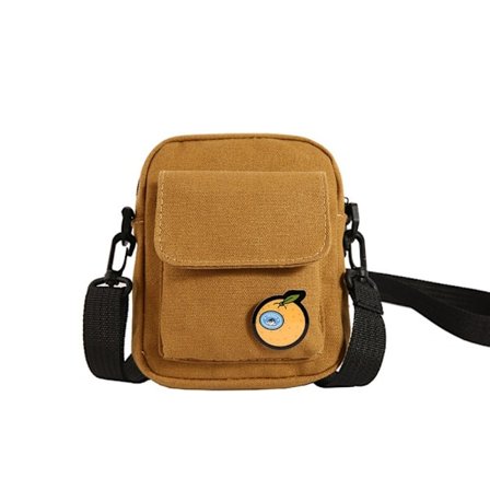 Axelremsväska Canvasväska BRUN