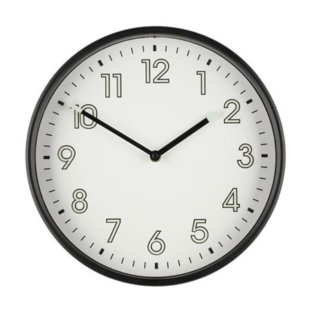 Väggur Luster 30cm - Svart ram