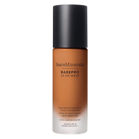bareMinerals BAREPRO 24 HR WEAR Skin-Perfecting Matte Liquid Foundation Medium Deep 46 Warm 30ml - Fondotinta liquido