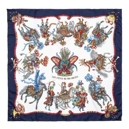 Hermès Vintage, Pre-owned Scarf Blauw, Dames, Maat:ONE Size