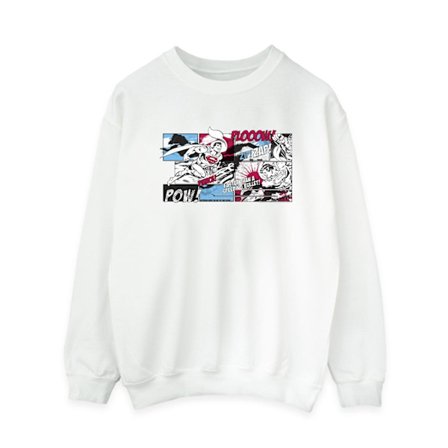 DC Comics Dam/Dam Superman Serietidning Sweatshirt S Vit