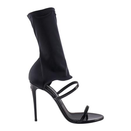 Dolce & Gabbana, High Heel Sandals Czarny, Kobieta, Rozmiar: 38 EU
