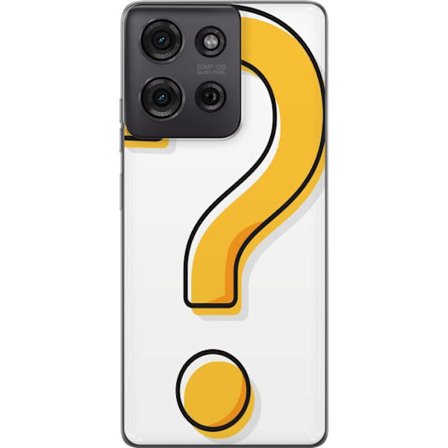 Kompatibelt Mobildeksel til Motorola Moto G75 Spørsmålstegn