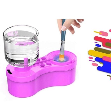 Penselrenser Penselsæt med Afløb og Penselholder Vandcirkulationspenselsæt Akryl Akvarel A