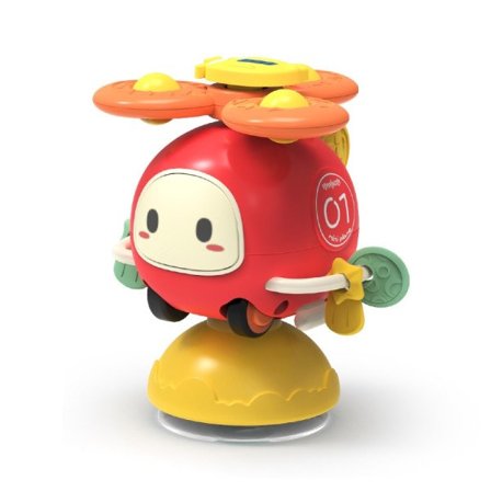 Sug kopp Spinner Hög stol Baby leksaker 6 12 månader roterande skaller sensoriska leksaker