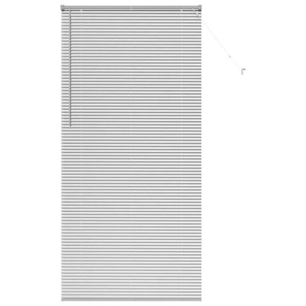 Vita aluminiumfönster - vidaXL - Silver - 100x220 cm - Matt finish - Utvändig montering