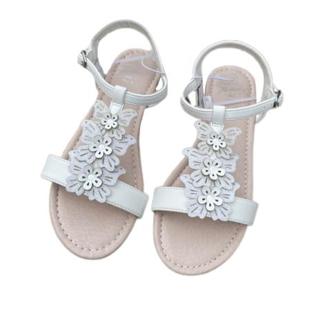 Flickor Med Öppen Tå Platta Sandaler Ankelband Klänning Sandal