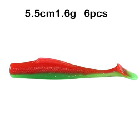 Luya Maggot Soft Agn Soft Worm 6 Stk 5,5Cm/1,6G Agnfiske red
