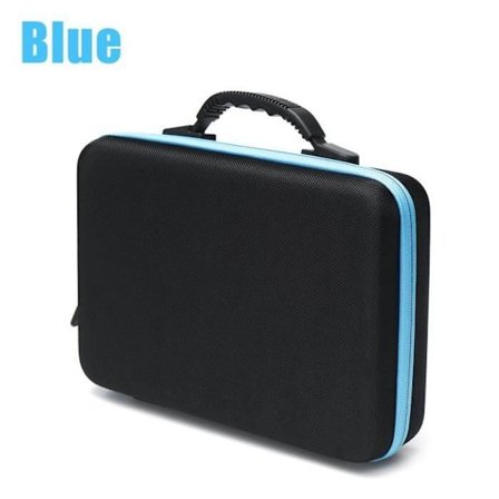 60 rum Æterisk Olie Flaske Opbevaringsboks Taske Etui 10ML Blå