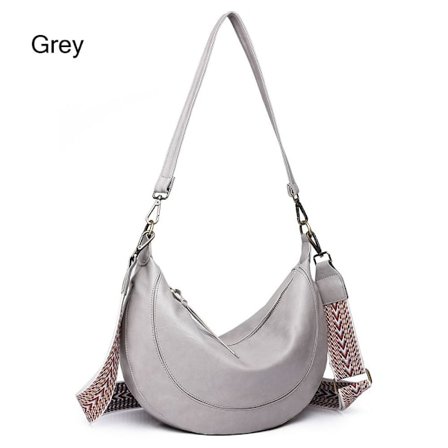 Crossbody-vesker for kvinner med justerbar stropp GRÅ