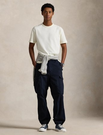 Polo Ralph Lauren Classic Fit Garment-Dyed Jersey T-Shirt - Cream - XL