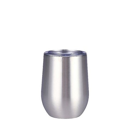 Rustfri Stål Vinglas, 35 cl Isolerede Vinglas, Dobbeltvægget Isolerede Vinglas, Rustfri Stål Vinglas Uden Fod Med Låg UO