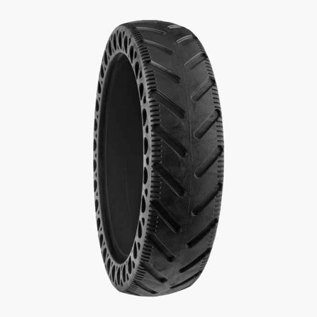 Biltema - Punkteringsfritt Dekk for Elsparkesykkel, Solid med Gjennomgående Hull for Bedre Demping, 8.5x2 Dimensjon