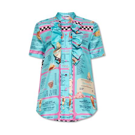 Moschino Patterned top , Blauw , Dames , Maat: S