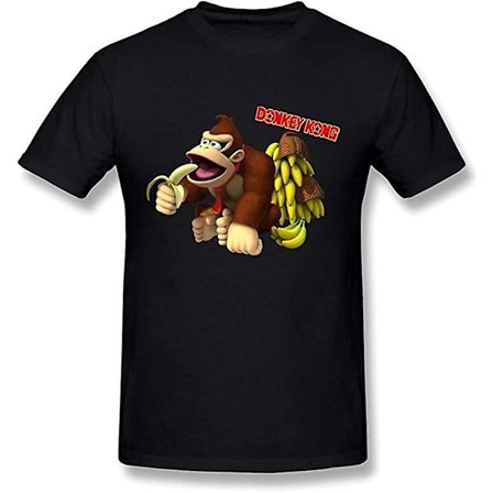 Donkey Kong Spiser Banan T-skjorte for Menn - Voksen, 3xl