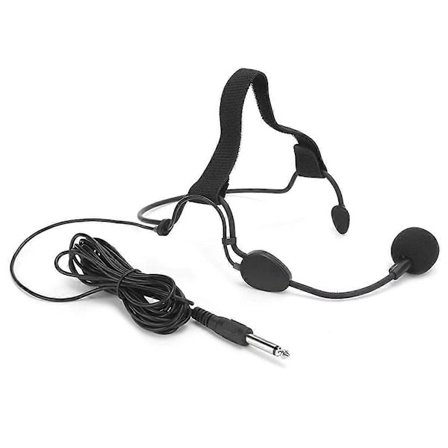 6,35 mm plugg dynamisk hodebøyle mikrofon ørekrok mikrofon egnet for WH20TQG musikkinstrument gitar[D]