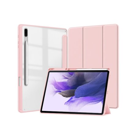 Etui til Samsung Galaxy Tab S9 Plus/S9 Fe Plus 2023 Akryl Gennemsigtig Skal Sziqiqi Pink