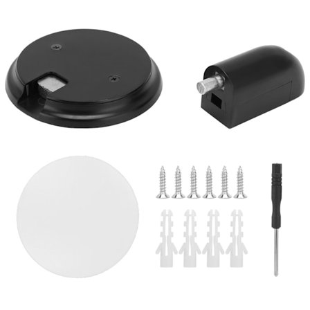 Magnetisk Dørstopper Tryk Type Vindtæt Mekanisk Suge Lydløs Fast Fangst Mat Sort
