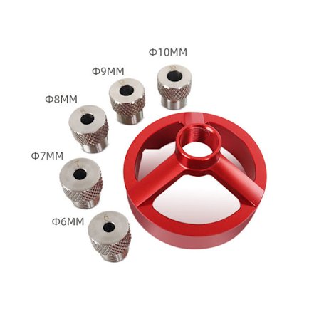 Borguide Jig 6/7/8/9/10mm Trebearbeidingsverktøy Punch Guide Lo