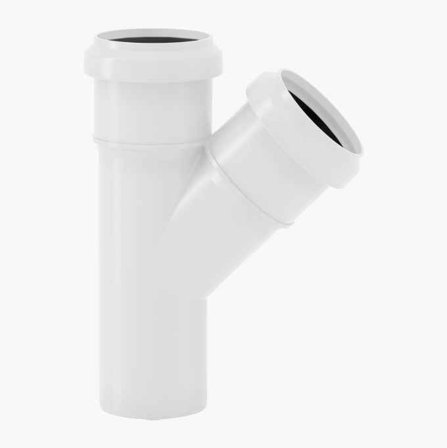 Y-koppling 45° inomhus Ø 40 mm - Biltema
