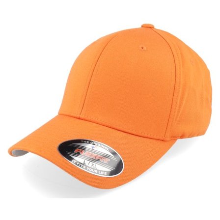Flexfit - Orange flexfit Keps - Orange Flexfit Wooly Combed @ Hatstore