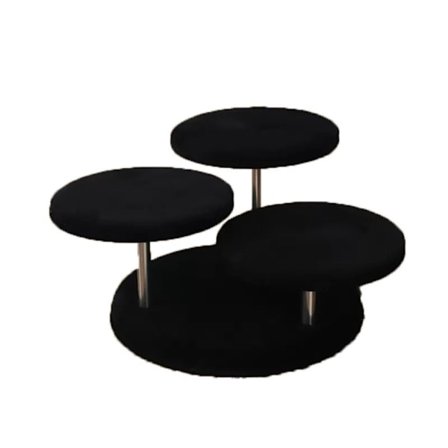 Skjermstativ for smykker Displaystativ SVART