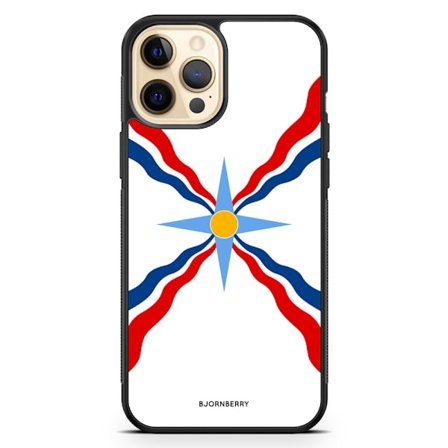 Bjornberry Hårdskal iPhone 12 Pro Max - Assyriska flaggan