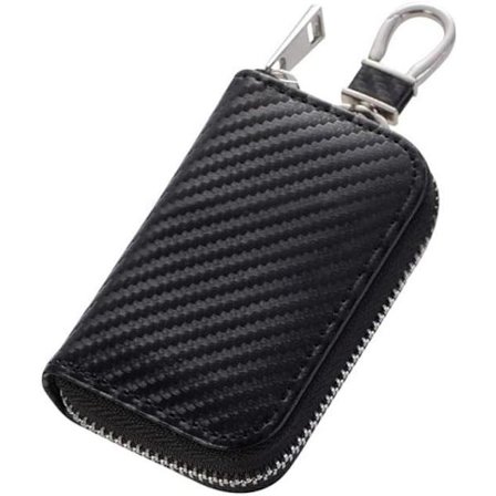 Sort - Bilnøgleholder, nøglebeskytter, bilnøgleholder med signallås og tyverisikringsfunktion til opbevaring af bilnøgler (1 stk.)