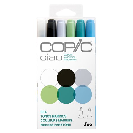 Copic Ciao 6-pack Sea