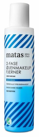3 for 2 - Matas Striber 2-fase Øjenmakeupfjerner til Alle Hudtyper Uden Parfume 125 ml, Skincare, Renseprodukter, Øjenmakeupfjerner