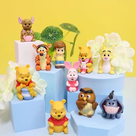 Winnie Pooh Figur Leker Actionfigurer Leke Gaver Til Barn Bursdagsdekor