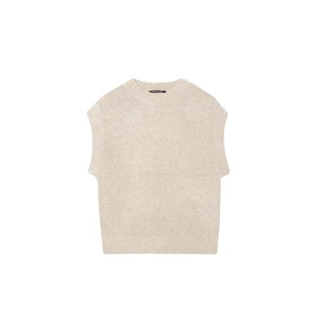Luisa Cerano, Sleeveless Knitwear Beige, Dames, Maat:XL