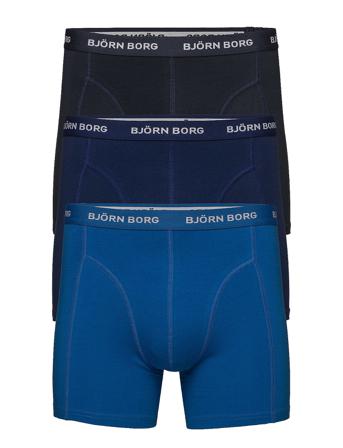 Cotton Stretch Boxer 3P Boksershorts Blå Björn Borg