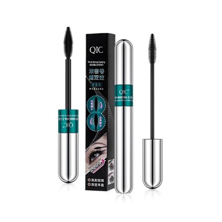2 i 1 Vibely Mascara 5x Lengre Vannfast Kosmetikk For Naturlig Forlengelse Og Tykkelse Ingen Klumper 4d Silkefiber Mascara