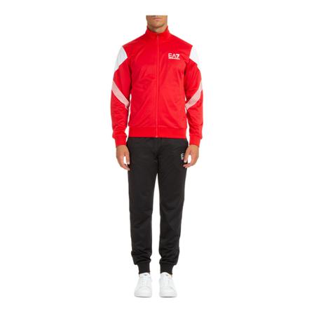 Emporio Armani Ea7, Tracksuit pants with sweatshirt fashion 7 Lines Rood, Heren, Maat:M
