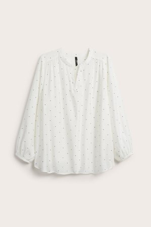 Kappahl | Mönstrad blus | Offwhite