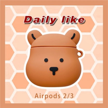 Cartoon Silicone Soft Case Kompatibel med AirPods 2 och 1 -