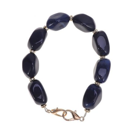 Elegant Håndveskehåndtak for Kvinner - Allsidig Akrylharpiks Håndveskekjede i To Farger Blå (Tilfeldig Farge)