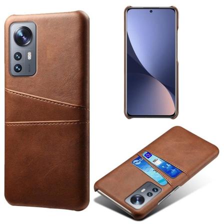 Dual Card Suojakotelo Xiaomi 12 Pro - Ruskea Brown
