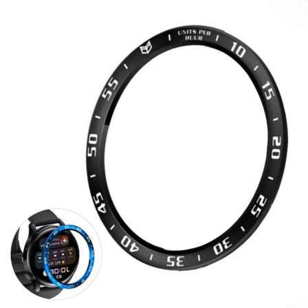 Huawei Watch 3 aika-asteikko tyyliin ruostumattomasta teräksestä kehysrengas - Musta / Valkoinen Black